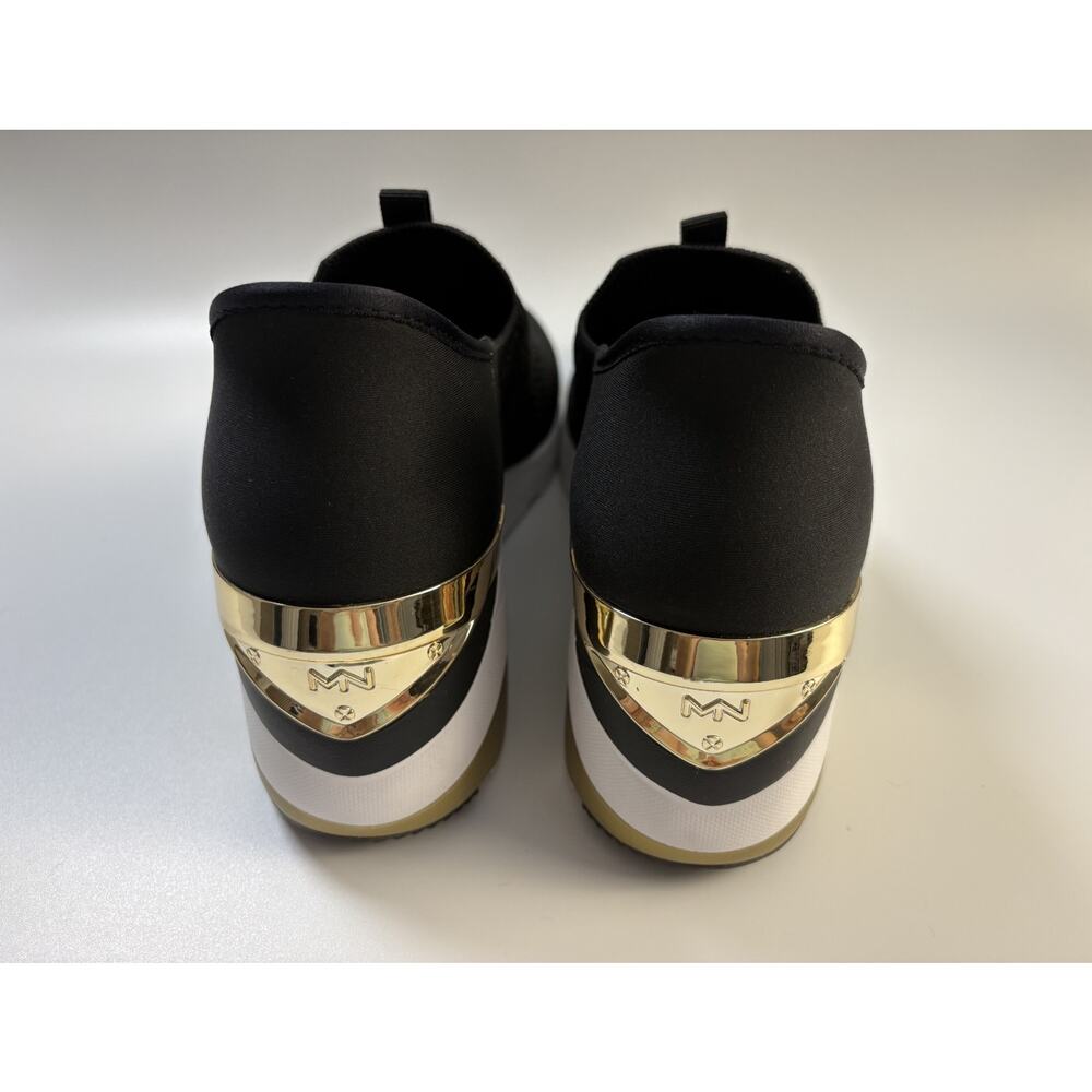 Skechers Mark Nason A Wedge Crecent Black Gold Women’s 9 Slip-Ins 177667 - Picture 7 of 9